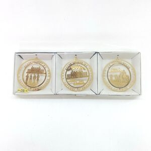 Holiday Christmas Ornaments of Ellis Island NY Gateway, Immigrants, America lot